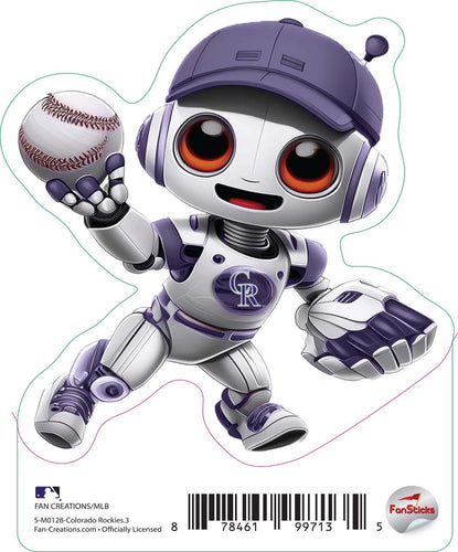 Fan Creations Decal Colorado Rockies 3in Decal Robot