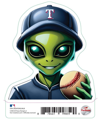 Fan Creations Decal Texas Rangers 3in Decal Alien