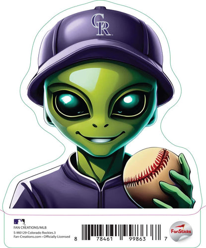 Fan Creations Decal Colorado Rockies 3in Decal Alien