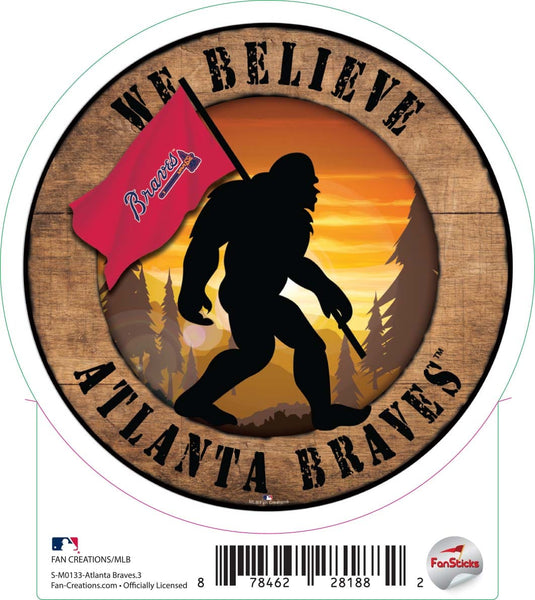 Fan Creations Decal Atlanta Braves-MLB - 3inch Decal