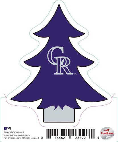 Fan Creations Decal Colorado Rockies 3in Decal Christmas Tree