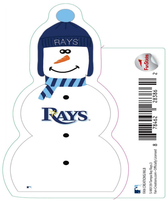 Fan Creations Decal Tampa Bay Rays 3in Decal Snowman