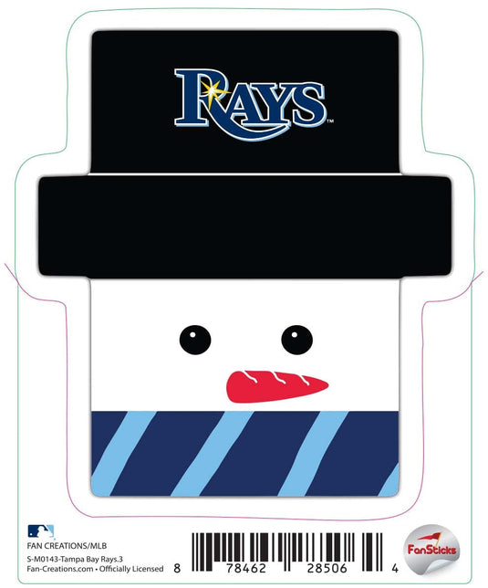 Fan Creations Decal Tampa Bay Rays 3in Decal Snowman Holiday Head