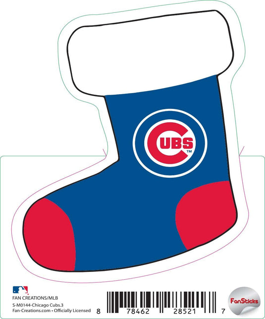 Fan Creations Decal Chicago Cubs 3in Decal - Stocking