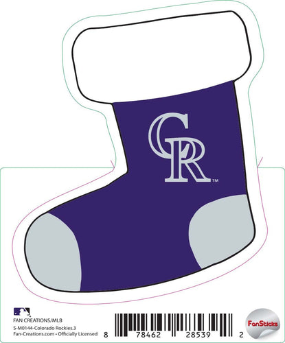 Fan Creations Decal Colorado Rockies 3in Decal Stocking