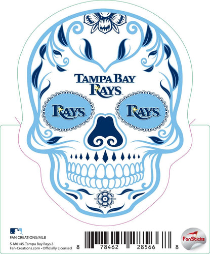 Fan Creations Decal Tampa Bay Rays 3in Decal Sugar Skull