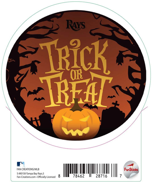 Fan Creations Decal Tampa Bay Rays 3in Decal Trick or Treat Oval