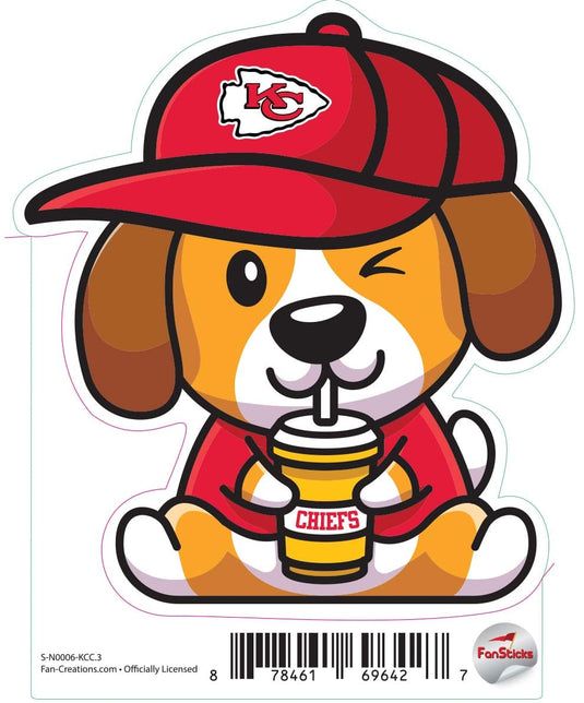 Fan Creations Decal Kansas City Chiefs 3in Decal Dog