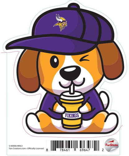 Fan Creations Decal Minnesota Vikings 3in Decal Dog