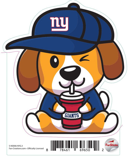 Fan Creations Decal New York Giants 3in Decal Dog
