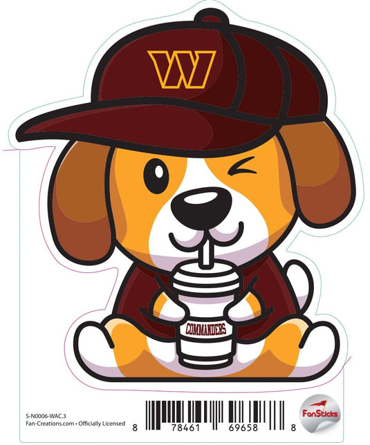 Fan Creations Decal Washington Commanders 3in Decal - Dog