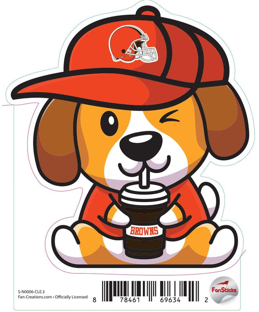 Fan Creations Decal Cleveland Browns 3in Decal Dog