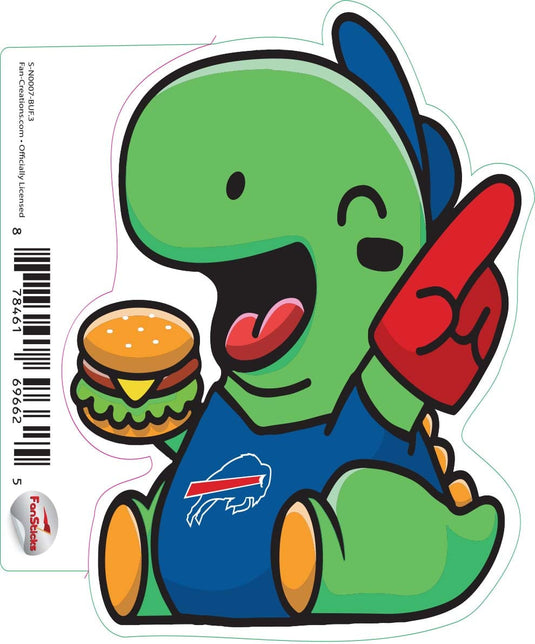 Fan Creations Decal Buffalo Bills 3in Decal Dino