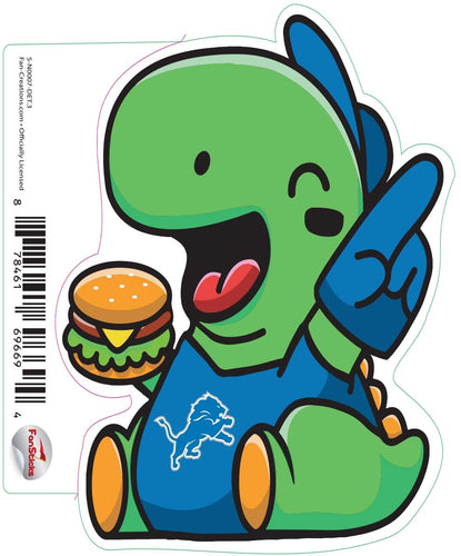 Fan Creations Decal Detroit Lions 3in Decal Dino