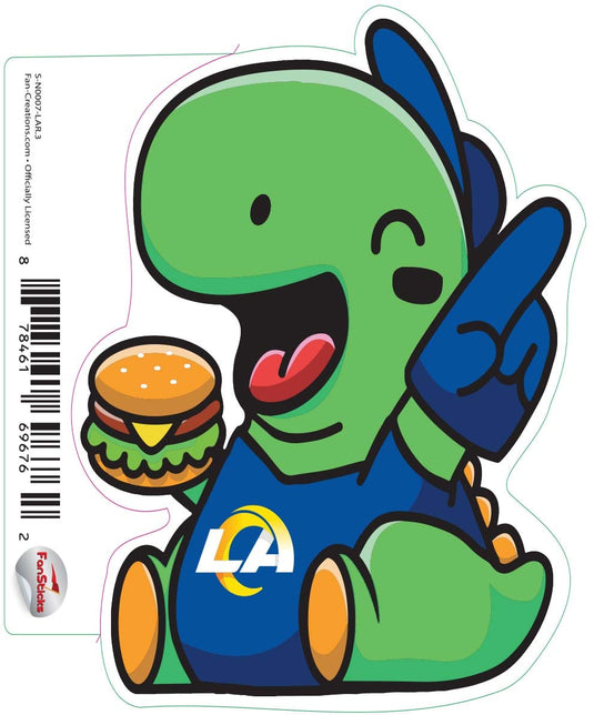 Fan Creations Decal Los Angeles Rams 3in Decal Dino