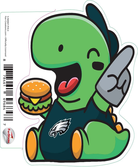 Fan Creations Decal Philadelphia Eagles 3in Decal Dino