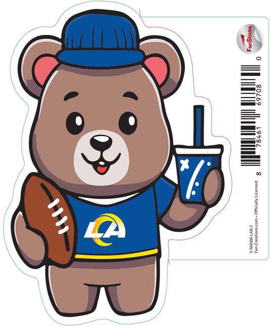 Fan Creations Decal Los Angeles Rams 3in Decal Bear