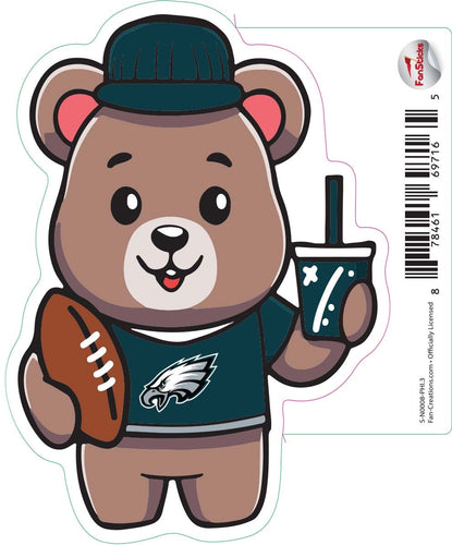 Fan Creations Decal Philadelphia Eagles 3in Decal Bear