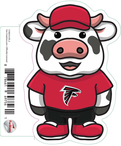 Fan Creations Decal Atlanta Falcons 3in Decal Cow