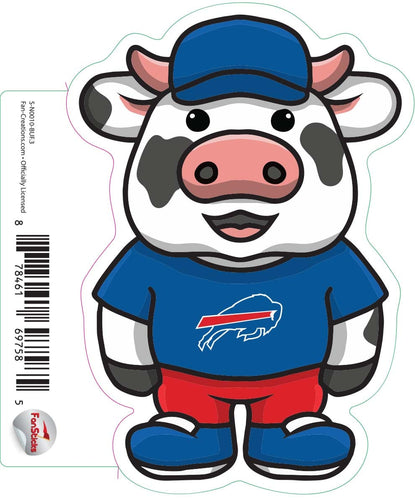 Fan Creations Decal Buffalo Bills 3in Decal Cow