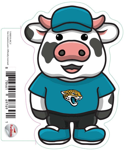 Fan Creations Decal Jacksonville Jaguars 3in Decal Cow