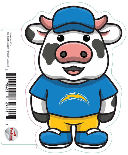 Fan Creations Decal Los Angeles Chargers 3in Decal Cow