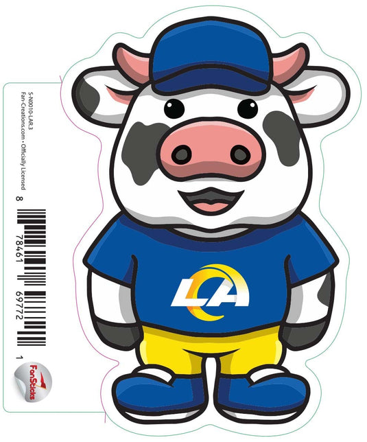 Fan Creations Decal Los Angeles Rams 3in Decal Cow