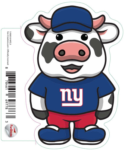 Fan Creations Decal New York Giants 3in Decal Cow