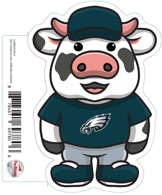 Fan Creations Decal Philadelphia Eagles 3in Decal Cow