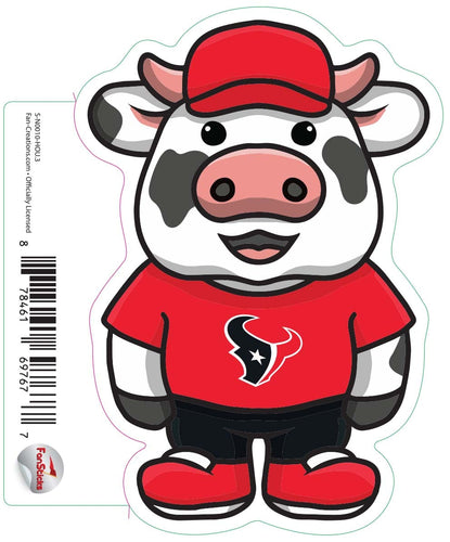 Fan Creations Decal Houston Texans 3in Decal Cow