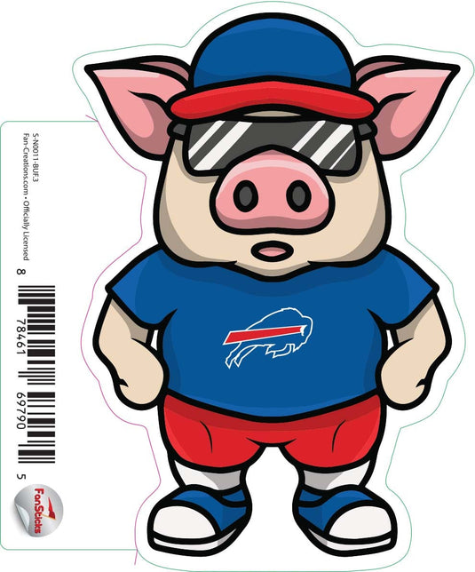 Fan Creations Decal Buffalo Bills 3in Decal Pig