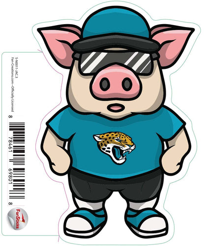 Fan Creations Decal Jacksonville Jaguars 3in Decal Pig