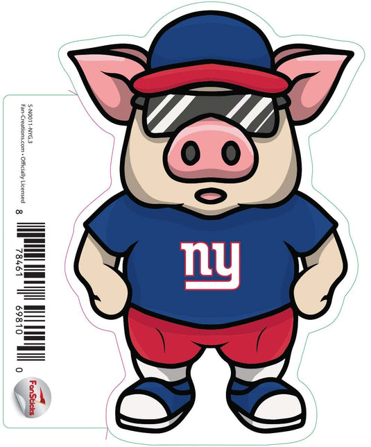 Fan Creations Decal New York Giants 3in Decal Pig
