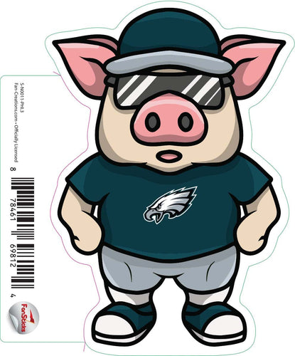 Fan Creations Decal Philadelphia Eagles 3in Decal Pig