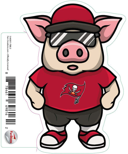 Fan Creations Decal Tampa Bay Buccaneers 3in Decal - Pig