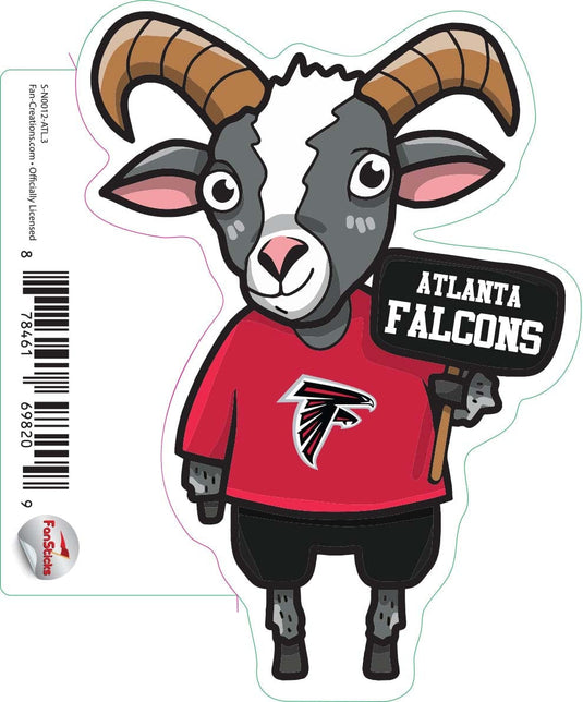 Fan Creations Decal Atlanta Falcons 3in Decal Goat