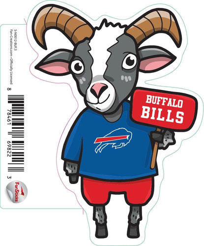 Fan Creations Decal Buffalo Bills 3in Decal Goat