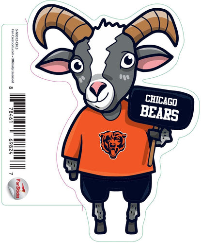 Fan Creations Decal Chicago Bears 3in Decal Goat