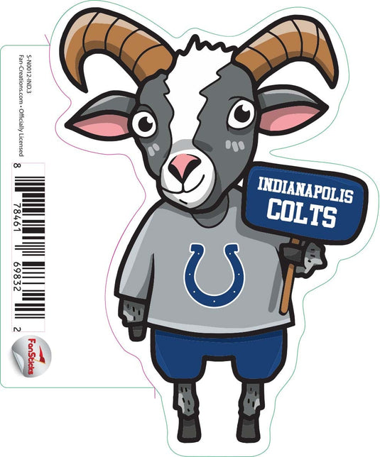 Fan Creations Decal Indianapolis Colts 3in Decal Goat