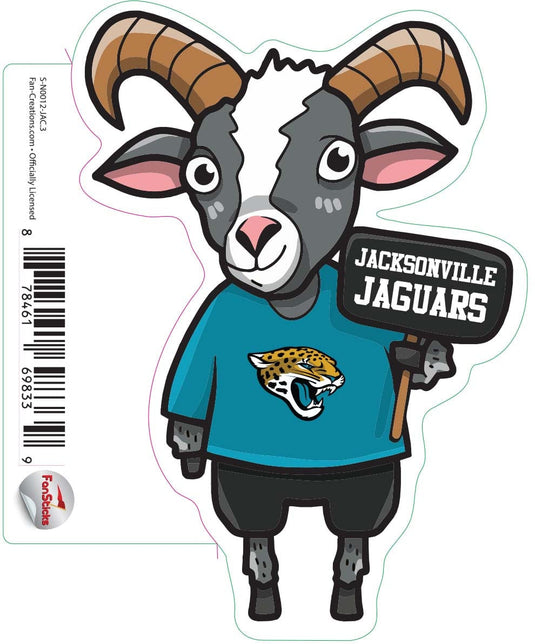 Fan Creations Decal Jacksonville Jaguars 3in Decal Goat