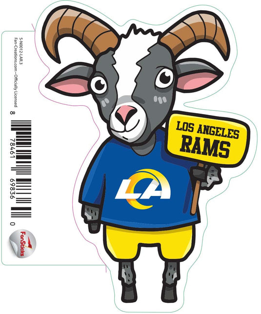 Fan Creations Decal Los Angeles Rams 3in Decal Goat
