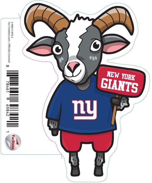 Fan Creations Decal New York Giants 3in Decal Goat