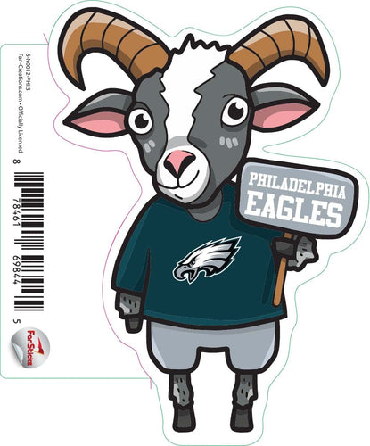 Fan Creations Decal Philadelphia Eagles 3in Decal Goat