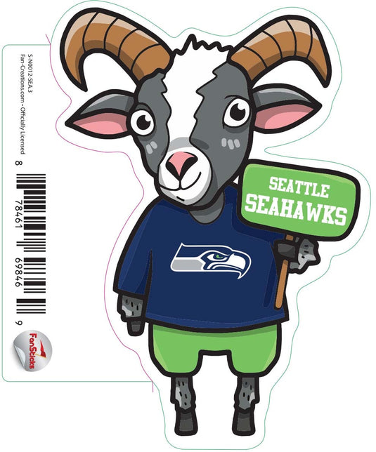 Fan Creations Decal Seattle Seahawks 3in Decal - Goat