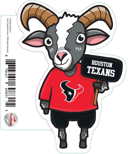 Fan Creations Decal Houston Texans 3in Decal Goat