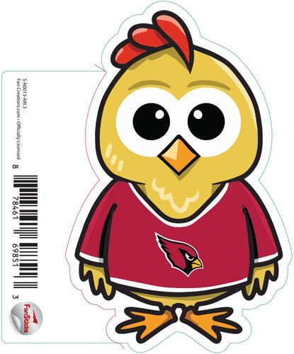 Fan Creations Decal Arizona Cardinals 3in Decal Chicken