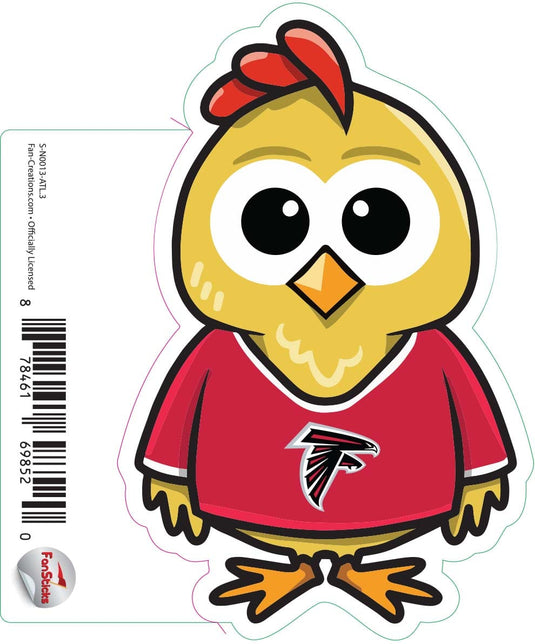 Fan Creations Decal Atlanta Falcons 3in Decal Chicken