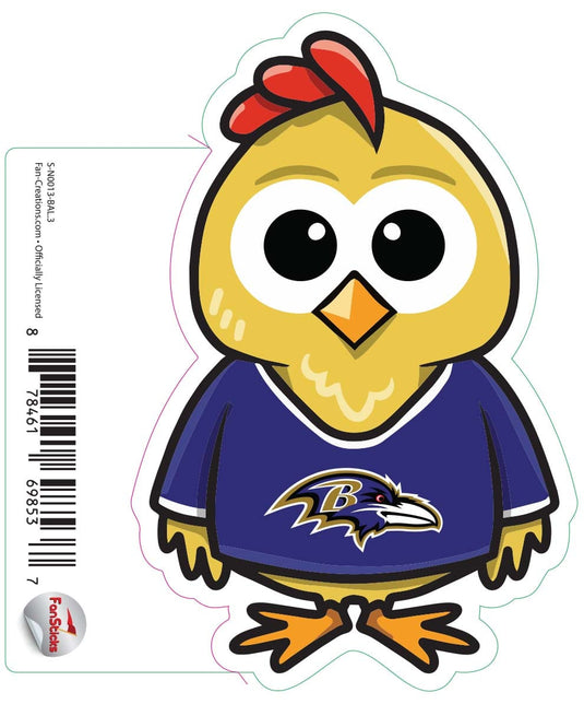 Fan Creations Decal Baltimore Ravens 3in Decal Chicken