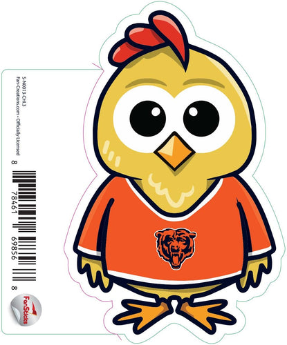 Fan Creations Decal Chicago Bears 3in Decal Chicken