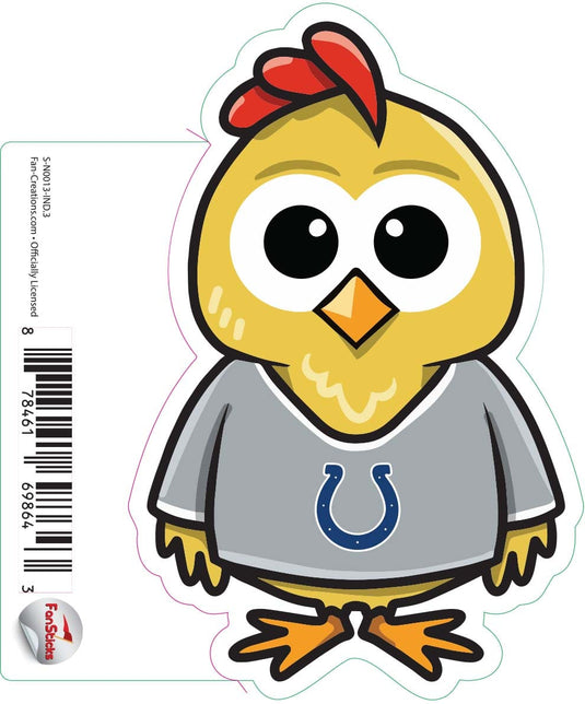 Fan Creations Decal Indianapolis Colts 3in Decal Chicken
